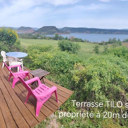 Studio 22 m2, terrasse vue montagne, dans propriété face au Lac du Salagou Liausson Extérieur photo